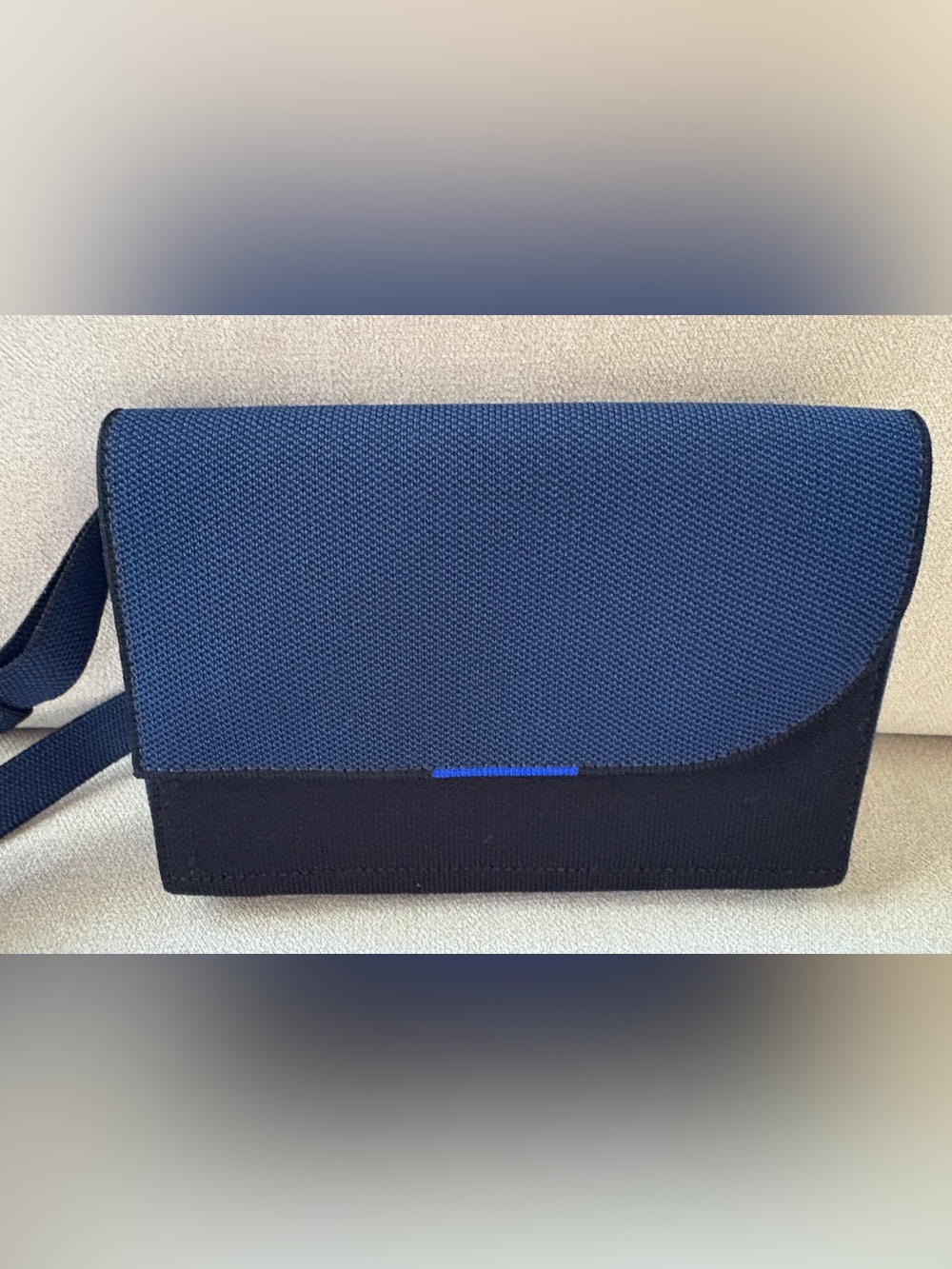 Rothy’s navy and black small belt bag/crossbody - Picture 4 of 9